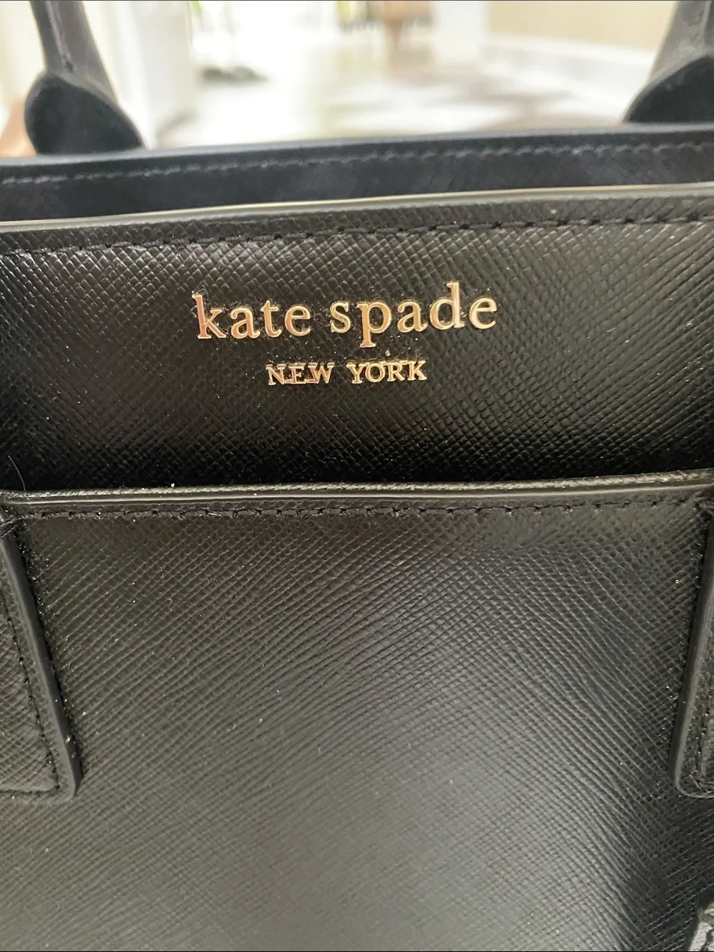 kate Spade Cameron Black Saffiano Leather Satchel with Removable Strap - Picture 2 of 7